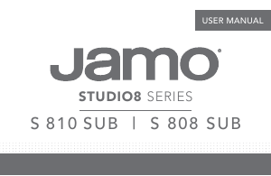 Mode d’emploi Jamo S808 SUB Caisson de basses