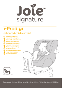 Manual de uso Joie i-Prodigi Asiento para bebé