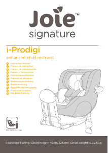 Brugsanvisning Joie i-Prodigi Autostol