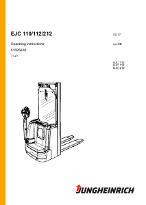 Manual Jungheinrich EJC 212 Forklift Truck