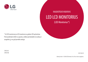 Vadovas LG 27BQ75QC-B LED monitorius