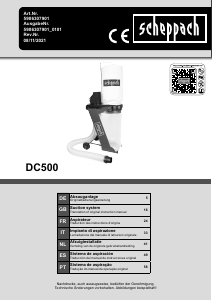 Manual de uso Scheppach DC500 Aspirador
