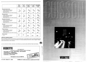 Mode d’emploi Vedette 60GL1BB1 Cuisinière