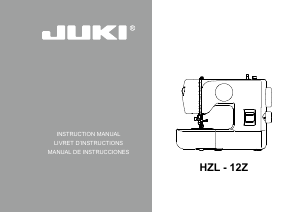 Manual de uso Juki HZL-12Z Máquina de coser
