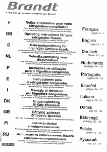 Manuale Brandt DD32AWDKA Frigorifero-congelatore