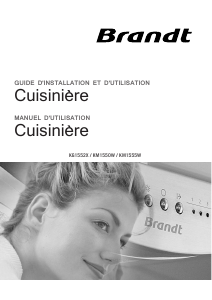 Mode d’emploi Brandt KG1552X Cuisinière