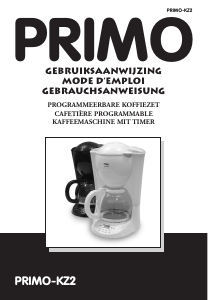 Handleiding Primo KZ2 Koffiezetapparaat