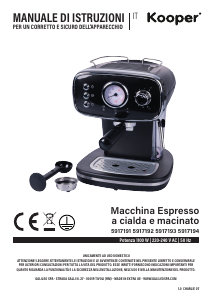 Manuale Kooper 5917191 Macchina per espresso