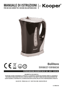 Manuale Kooper 5918838 Bollitore