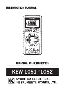 Manual Kyoritsu 1052 Multimeter