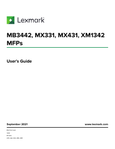 Handleiding Lexmark XM1342 Multifunctional printer