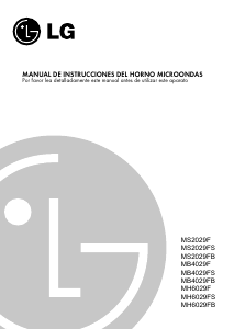 Manual de uso LG MH6029FS Microondas