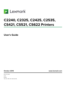 Handleiding Lexmark CS421dn Printer