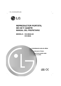 Manual de uso LG CD-363A Set de estéreo