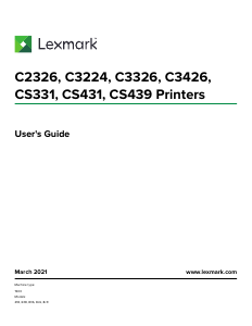 Handleiding Lexmark CS439 Printer