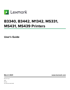 Manual Lexmark M1342 Printer