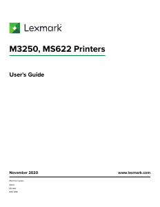 Manual Lexmark MS622de Printer