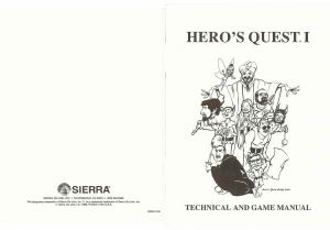 Handleiding PC Heros Quest I