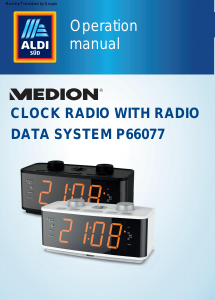 Manual Medion MD 43872 Alarm Clock Radio
