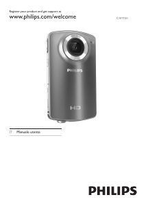 Manuale Philips CAM100GY Action camera