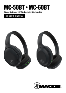 Manual Mackie MC-60BT Headphone