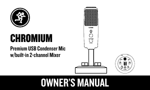 Mode d’emploi Mackie Chromium Microphone