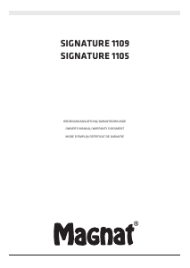 説明書 Magnat Signature 1105 スピーカー