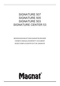 Bedienungsanleitung Magnat Signature 507 Lautsprecher