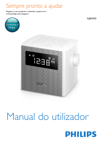 Manual Philips AJB4300W Rádio relógio