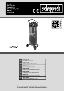 Manual de uso Scheppach HC51V Compresor