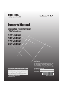 Manual Toshiba 47TL515U LCD Television