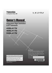 Manual Toshiba 55SL417U LCD Television