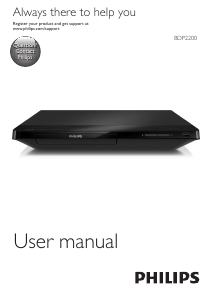 Manual Philips BDP2200 Blu-ray Player