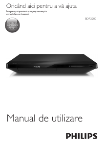 Manual Philips BDP2200 Blu-ray player