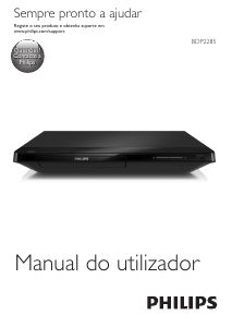 Manual Philips BDP2285 Leitor de blu-ray