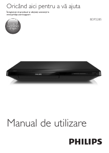 Manual Philips BDP2285 Blu-ray player
