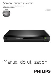 Manual Philips BDP2300 Leitor de blu-ray