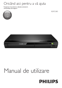 Manual Philips BDP2385 Blu-ray player
