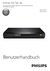 Bedienungsanleitung Philips BDP2590B Blu-ray player