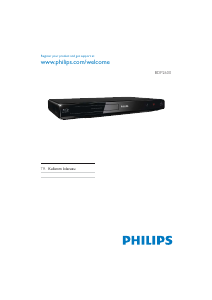 Kullanım kılavuzu Philips BDP2600 Blu-ray çalıcısı