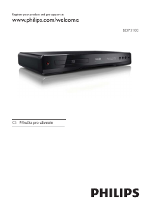 Manuál Philips BDP3100 Přehrávač Blu-ray