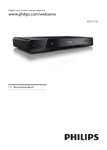 Bedienungsanleitung Philips BDP3100 Blu-ray player