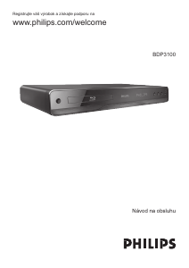 Návod Philips BDP3100 Blu-ray prehrávač