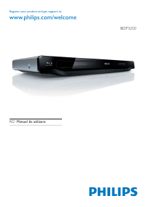 Manual Philips BDP3250 Blu-ray player