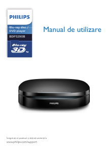 Manual Philips BDP3290B Blu-ray player