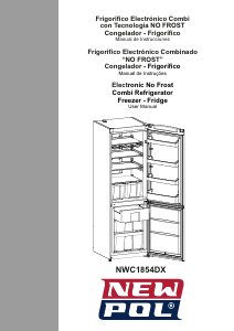 Manual de uso New Pol NWC1854D Frigorífico combinado