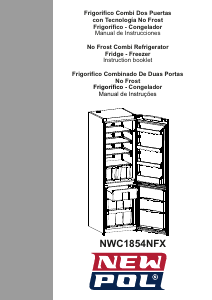 Manual de uso New Pol NWC1854NF Frigorífico combinado