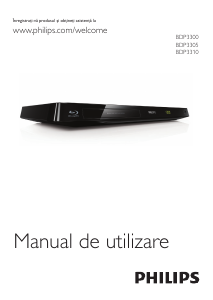 Manual Philips BDP3300 Blu-ray player