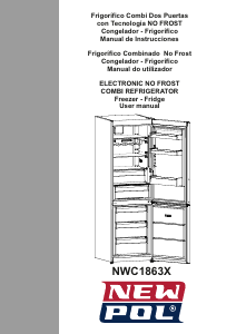 Manual de uso New Pol NWC1863X Frigorífico combinado