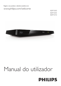 Manual Philips BDP3305 Leitor de blu-ray